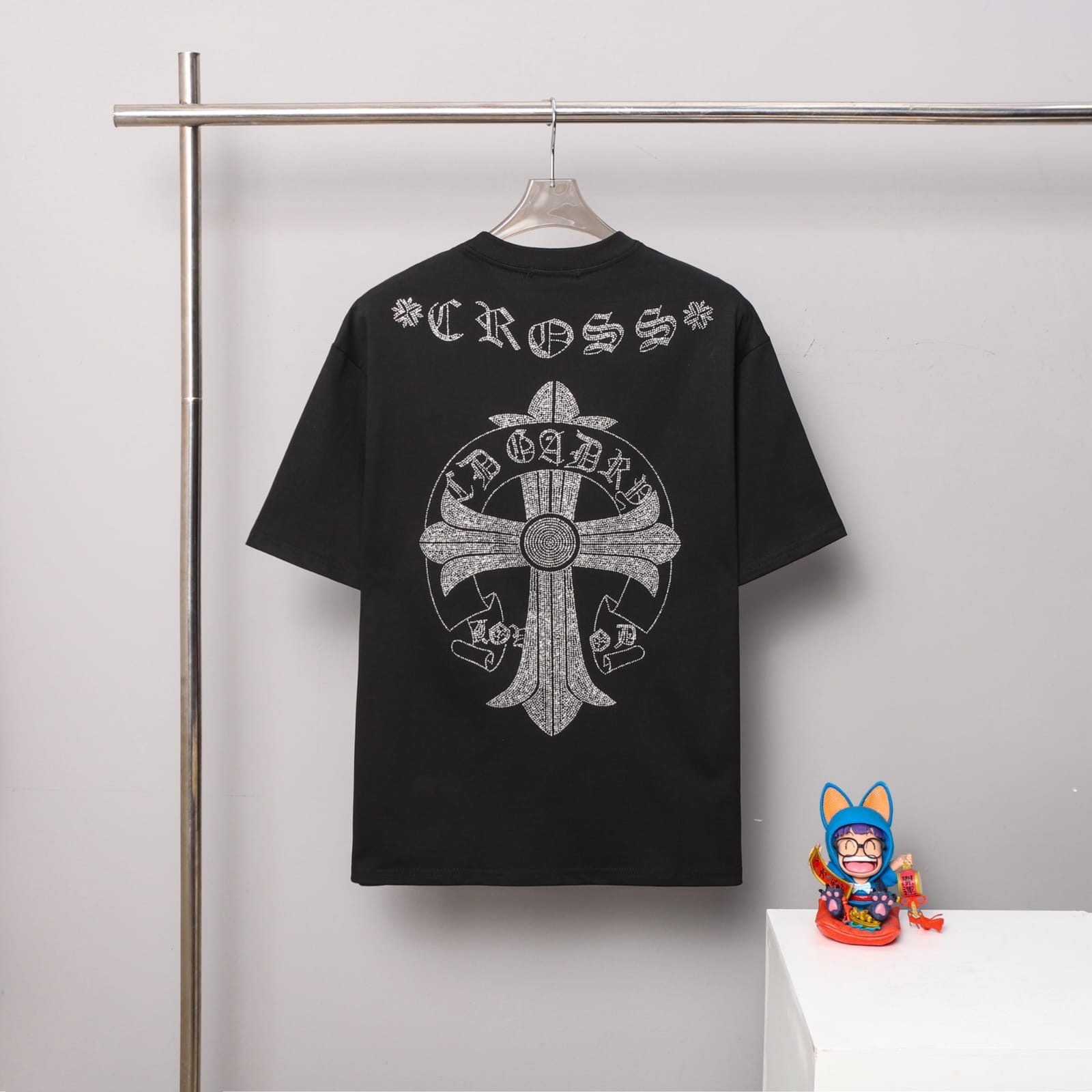 Chrome Hearts Rhinestone Cross Tee