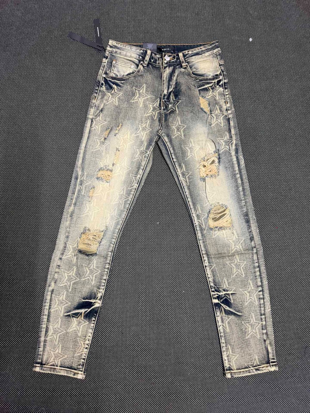 Amiri Stars Distressed Jeans