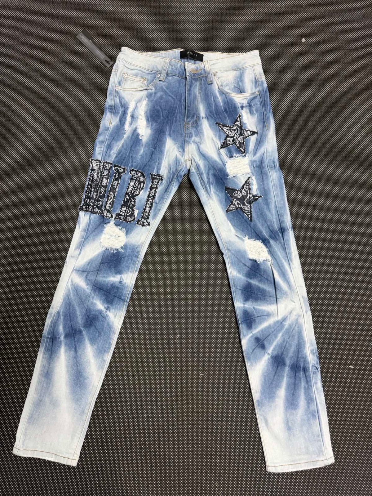 Amiri Bandana Star Bleached Jeans