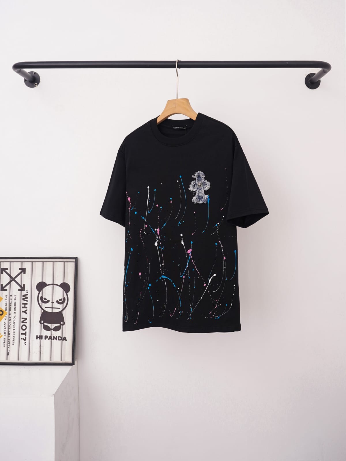 Chrome Hearts Paint Splatter Tee